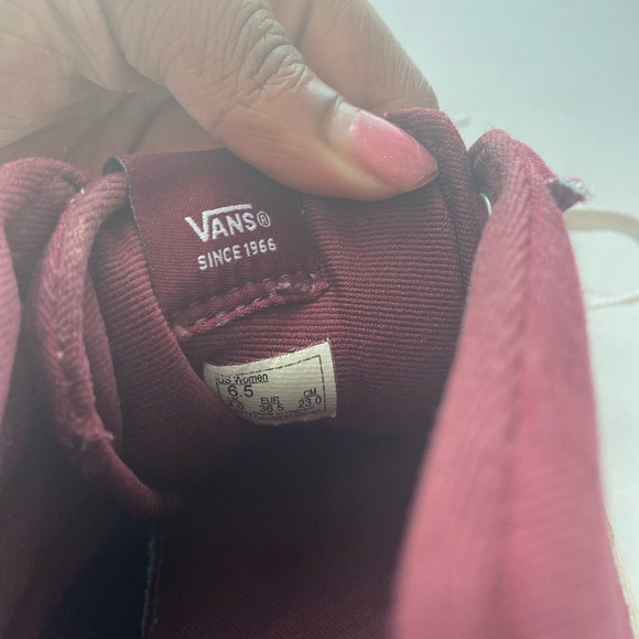 ⚡️SALE HIGHTOP GIRLS BURGUNDY VANS - Picture 4 of 5